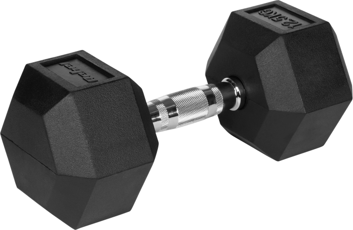Гантелі чавунні Rebel Active гумовані HEX 2x12.5 кг RBA-2325-12.5 (5901890111904) - зображення 3