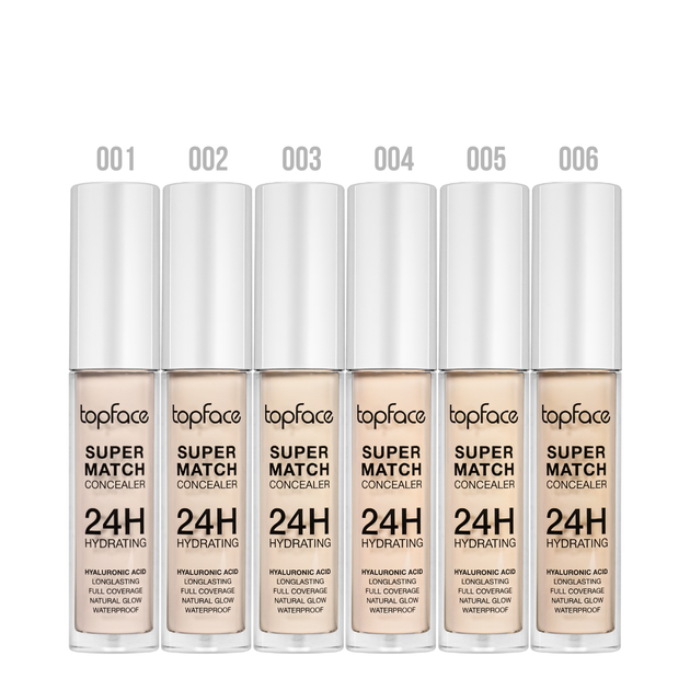 Консилер для обличчя TopFace Super Match Concealer 24H, 004 Neutralizer/Натуральний - изображение 5