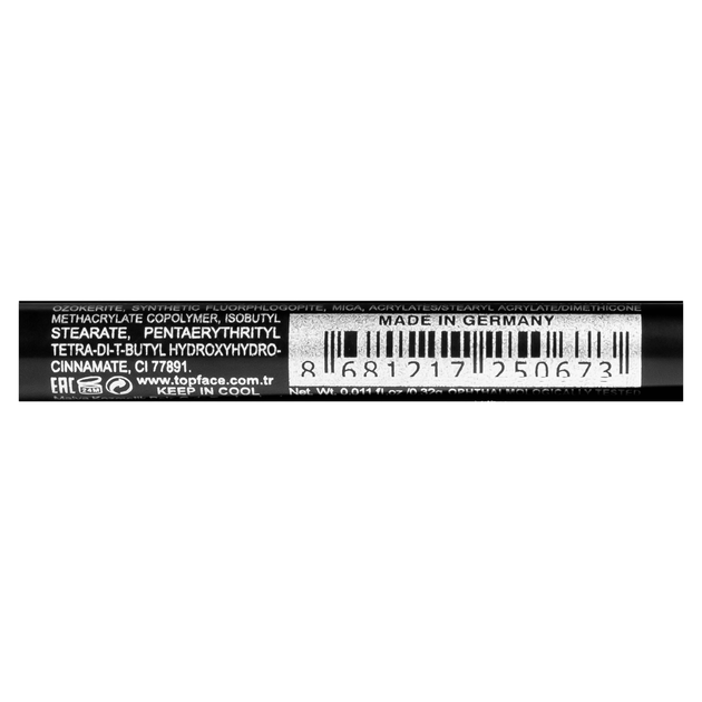 Водостойкий механический карандаш-каял для глаз TopFace Stylo Kajal Eyeliner РТ617 № 005 белый - Фото 4 Водостойкий механический карандаш-каял для глаз TopFace Stylo Kajal Eyeliner РТ617 № 005 белый - изображение 4