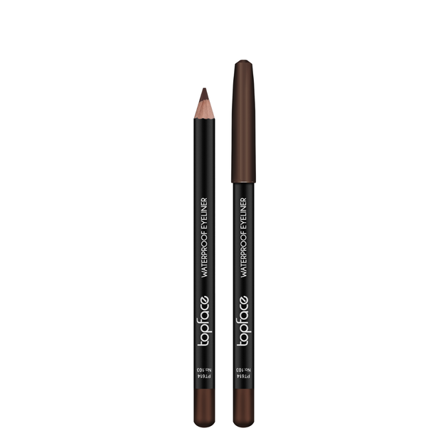 Олівець для очей водостійкий Topface Waterproof Eyeliner PT614 № 103 Коричневий - Фото 1 Олівець для очей водостійкий Topface Waterproof Eyeliner PT614 № 103 Коричневий - изображение 1