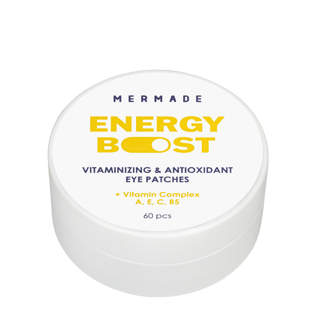 Патчи для кожи вокруг глаз витаминизированные Mermade Energy Boost Vitamin complex A, E, C, B5 60 шт - изображение 3