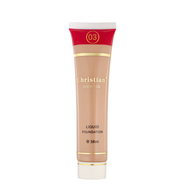 Тональная основа для лица Christian Liquid Foundation SPF10, № 03 Бежевий - изображение 2