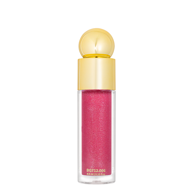Блеск для губ с шиммером Bogenia Match Lipgloss Sparkle стойкий (BG712), 06 Розовый - изображение 3