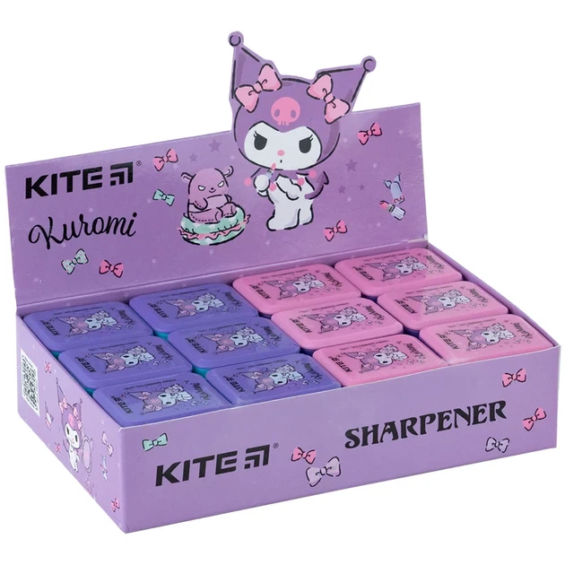 Точилка з контейнером прямокутна Kite Kuromi HK24-116 - Фото 4 Точилка з контейнером прямокутна Kite Kuromi HK24-116 - изображение 4