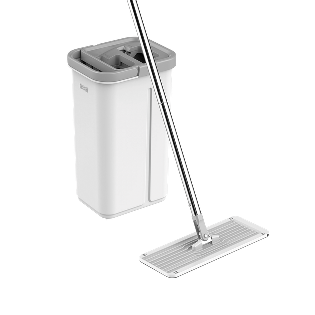 Mop czyszczący z dwukomorowym wiadrem Teesa New Clean R13 5.7 l + 2 nakładki z mikrofibry TSA0045 (5901890067478) - obraz 1