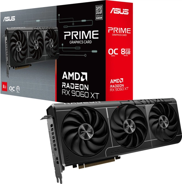 Karta graficzna ASUS PCI-Ex Radeon RX 9060 XT PRIME OC Edition 8GB GDDR6 (128bit) (3330/20000) (HDMI, 2 x DisplayPort) (90YV0MI0-M0NA00) - obraz 11