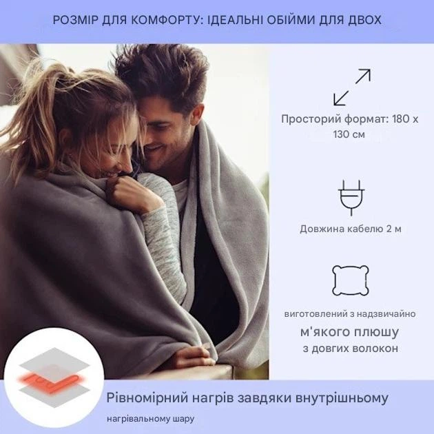 Электроодеяло Klarstein Dr. Watson SuperSoft 180х130см 120 Вт(10033005) Коричневый - Фото 5 Электроодеяло Klarstein Dr. Watson SuperSoft 180х130см 120 Вт(10033005) Коричневый - изображение 5