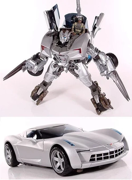 Робот-трансформер Автобот Сайдсвайп Transformers LS-08 CORVETTE Sideswipe 18 см Серый v-13170 - изображение 4