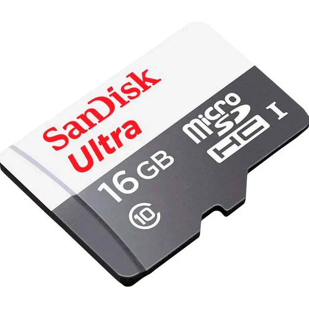Карта пам'яті SanDisk microSDHC 16 GB UHS-I Ultra A1 R-100MB/s (SDSQUNR-016G-GN3MN) [114283] - зображення 2
