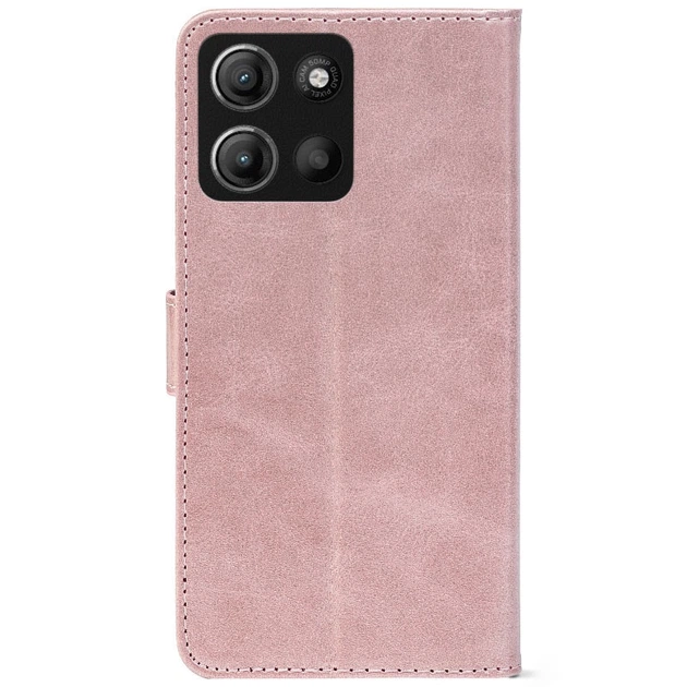 Чохол-книга Crazy Horse Clasic для Motorola G86 Rose Gold (Front) (67195) - зображення 3