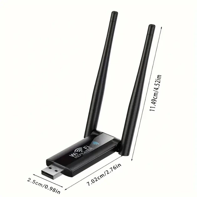 USB усилитель WIFI сигнала, до 300 Мбит/с / Репитер wifi на usb / Двухканальный ретранслятор вайфай - Фото 3 USB усилитель WIFI сигнала, до 300 Мбит/с / Репитер wifi на usb / Двухканальный ретранслятор вайфай - изображение 3