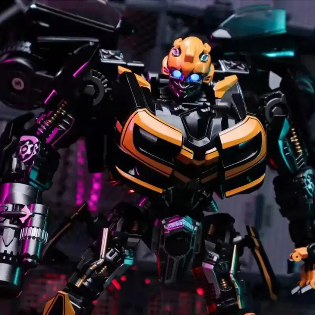 Трансформер Бамблби Шмель Bumblebee 30 см Transformers BB-02 Черный v-11997 - изображение 5