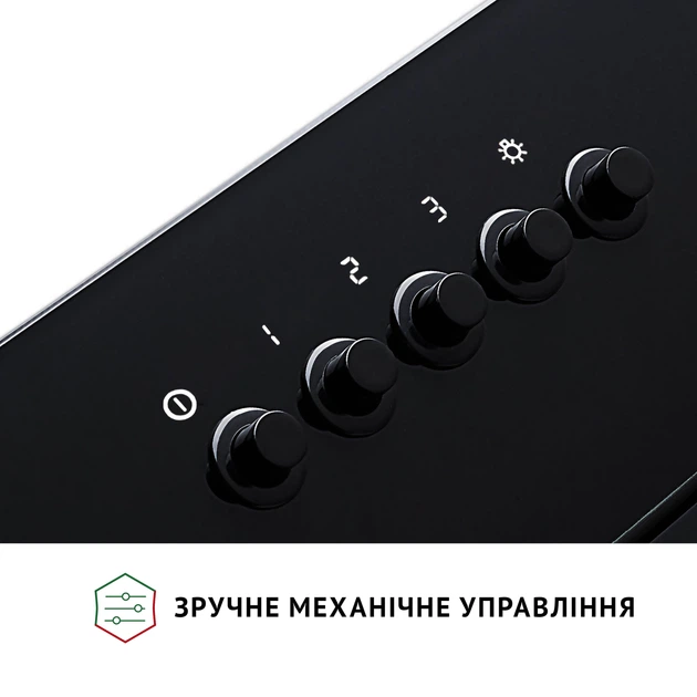 Витяжка декоративна похила Perfelli DN 6142 BL LED - изображение 5