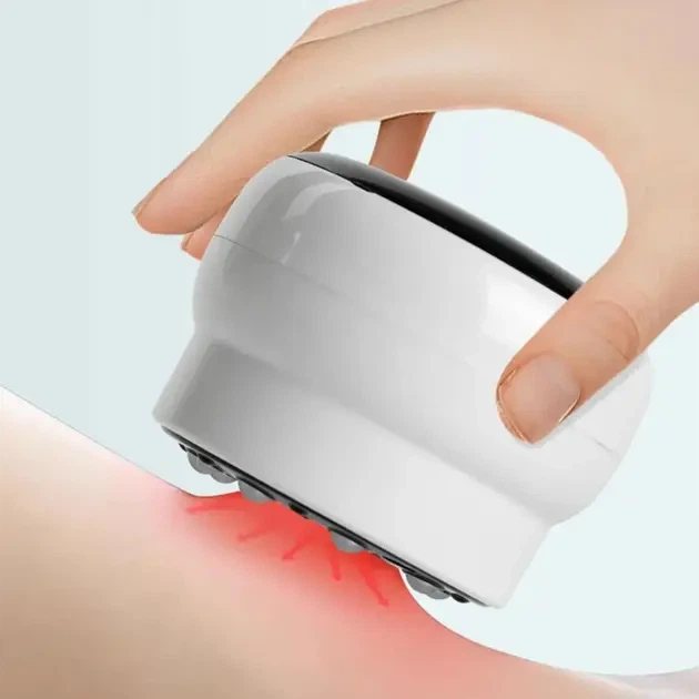 Антицеллюлитный вакуумный массажер Intelligent Cupping Massage, аккумуляторный ручной массажер для всего тела Белый LY-873-White Delimano 2054090 мультиколор 2054090 - изображение 3