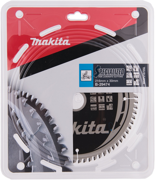 Пильний диск Makita B-29474 216 x 30 мм 72Z (0088381416627) - зображення 3