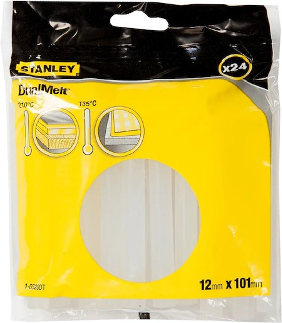 Klej do pistoletów Stanley 12 x 101 mm 24 szt. (1-GS20DT) - obraz 1