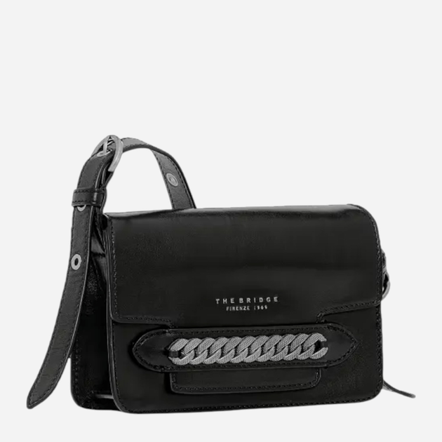 Torebka crossbody damska ze skóry naturalnej mała The Bridge 04140401 20 Czarna (800070320549) - obraz 1