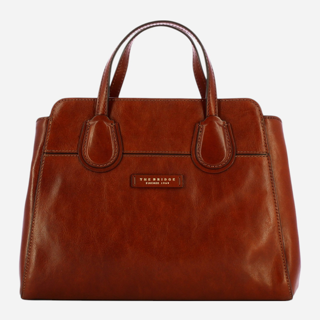 Torebka crossbody damska ze skóry naturalnej The Bridge Elettra 04155401 14 Brązowa (800070347026) - obraz 1