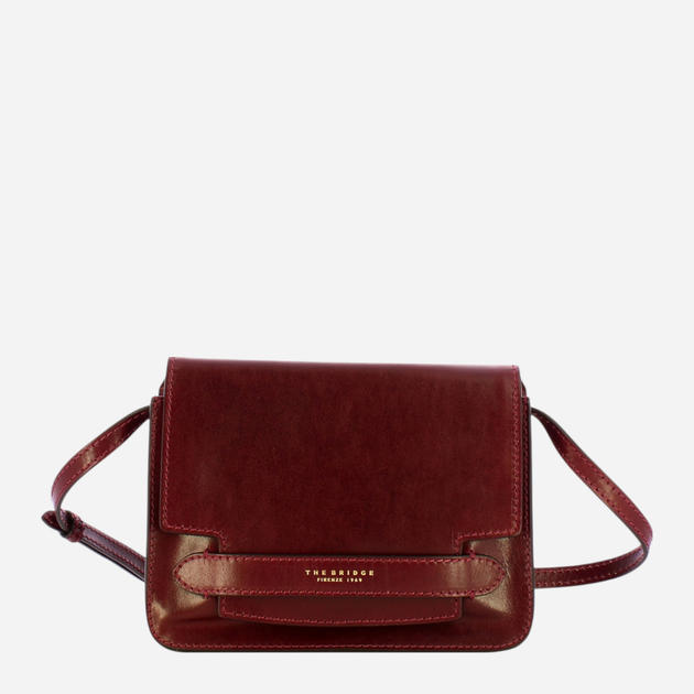 Torebka crossbody damska ze skóry naturalnej mała The Bridge Lucrezia 04193001 YF Bordowa (800070346563) - obraz 1