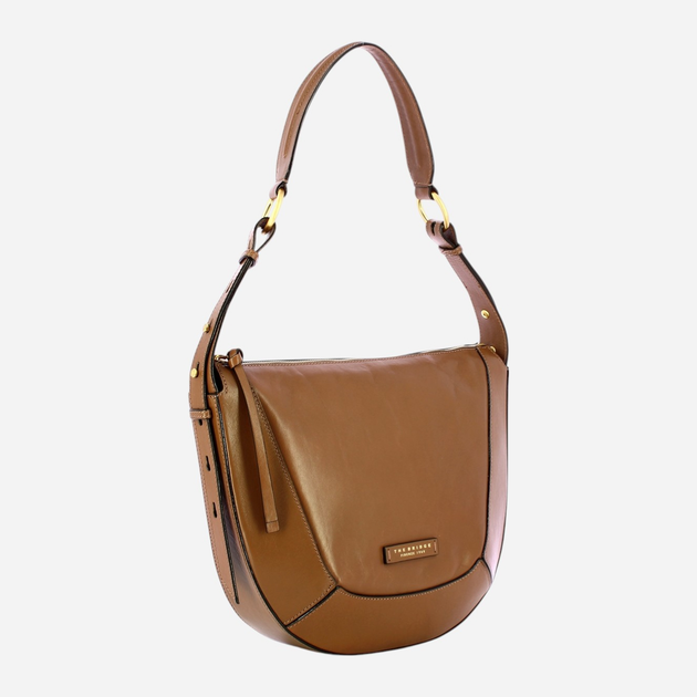 Torebka crossbody damska ze skóry naturalnej The Bridge Fedora 04320401 TE Beżowa (800070347000) - obraz 3