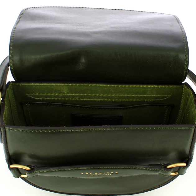 Torebka crossbody damska ze skóry naturalnej mała The Bridge Bettina 04371201 I2 Zielona (800070281498) - obraz 4