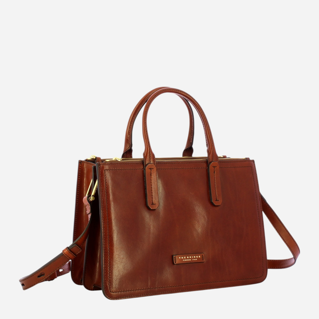Torebka crossbody damska ze skóry naturalnej The Bridge Beatrice 04462001 14 Brązowa (800070347027) - obraz 3