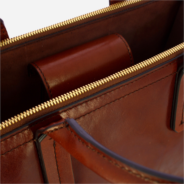Torebka crossbody damska ze skóry naturalnej The Bridge Beatrice 04462001 14 Brązowa (800070347027) - obraz 4