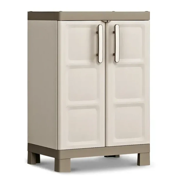 Шафа Keter Kis Excellence Low Cabinet бежева низька пластикова багатофункціональна (241048) - Фото 3 Шафа Keter Kis Excellence Low Cabinet бежева низька пластикова багатофункціональна (241048) - изображение 3
