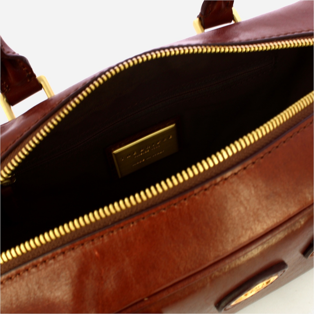 Torebka crossbody damska ze skóry naturalnej The Bridge Stodo 04541501 14 Brązowa (800070346581) - obraz 5