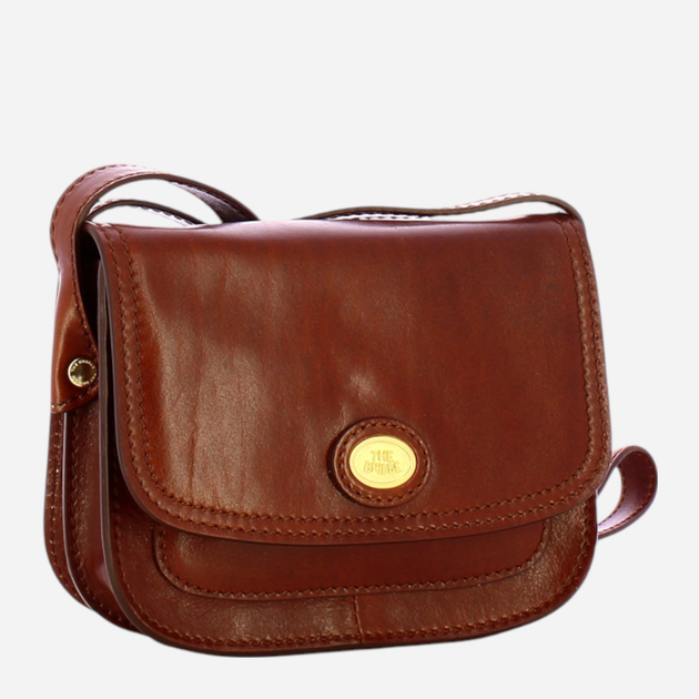 Torebka crossbody damska ze skóry naturalnej mała The Bridge Stodo 04543501 14 Brązowa (800070346584) - obraz 3