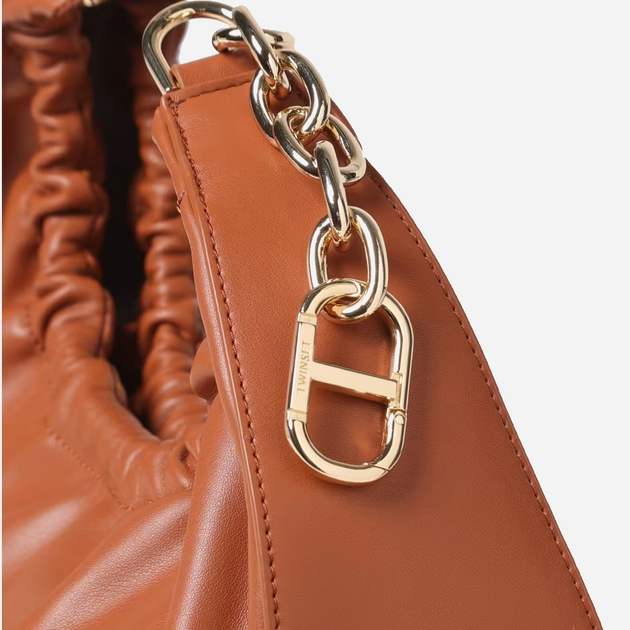 Torebka hobo damska Twinset Hobo 242TB7221 00057 Brązowa (800070342643) - obraz 2