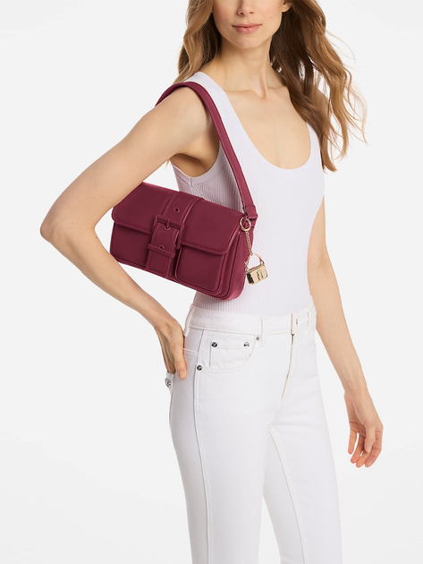 Сумка багет жіноча з натуральної шкіри середня Michael Kors Colby 30T5TBAL2L 691 Бордова (800070345255) - зображення 2