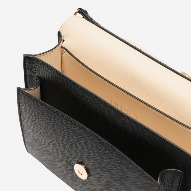 Torebka crossbody damska mała z łańcuszkiem Liu Jo AA5152E0087 22222 Czarna (800070348835) - obraz 3