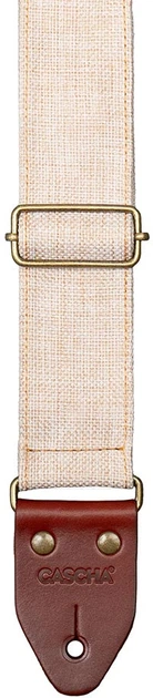 Ремень для гитары Cascha Cotton CGS-CD2 (Linen Beige) - изображение 3
