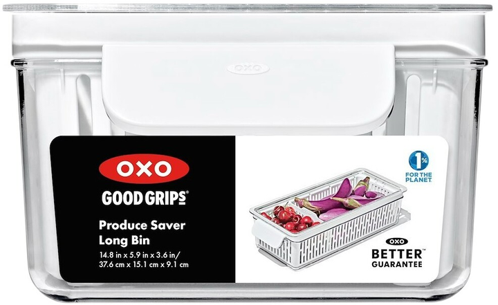 Контейнер для овочів Oxo Good Grips L з кошиком 9.7 x 15.2 x 38.4 см (840097707655) - зображення 4