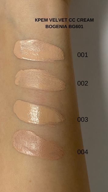 СС крем-кушон для лица Velvet Bogenia 12 мл 002 Vanilla - изображение 2