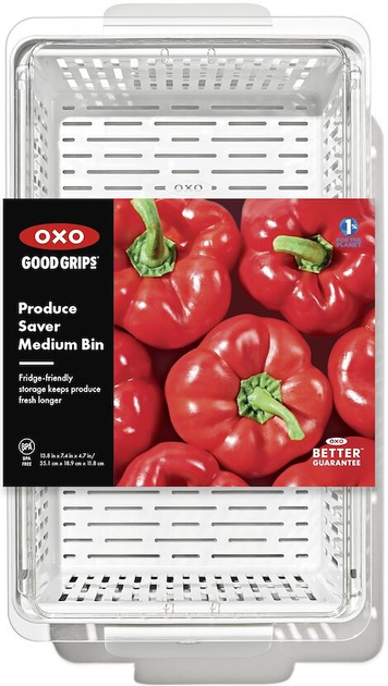 Контейнер для овочів Oxo Good Grips M з кошиком 11.5 x 18.7 x 37.5 см (840097707648) - зображення 2