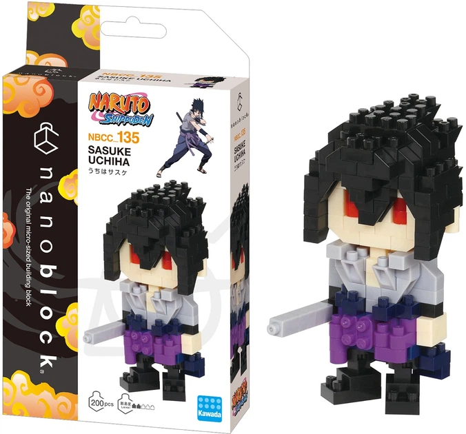 Конструктор Nanoblock Naruto Сасуке 200 деталей NBCC-135 (4972825224229) - зображення 5