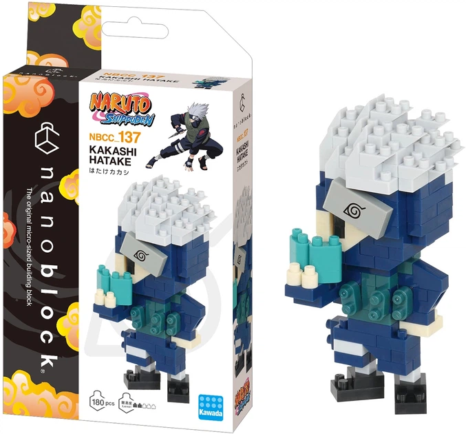 Конструктор Nanoblock Naruto Какаші 180 деталей NBCC-137 (4972825224243) - зображення 5