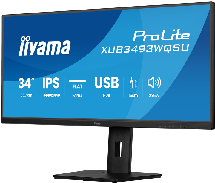 Monitor 34" iiyama ProLite XUB3493WQSU-B6 - obraz 3
