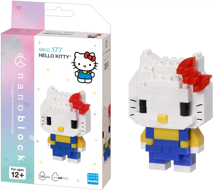 Конструктор Nanoblock Хелоу Кітті 140 деталей NBCC_177 (4972825222737) - зображення 4
