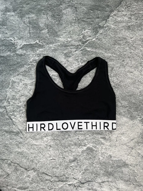 Спортивний топ борцівка на широкій резинці THIRDLOVE - чорний - XL - Фото 1 Спортивний топ борцівка на широкій резинці THIRDLOVE - чорний - XL - зображення 1