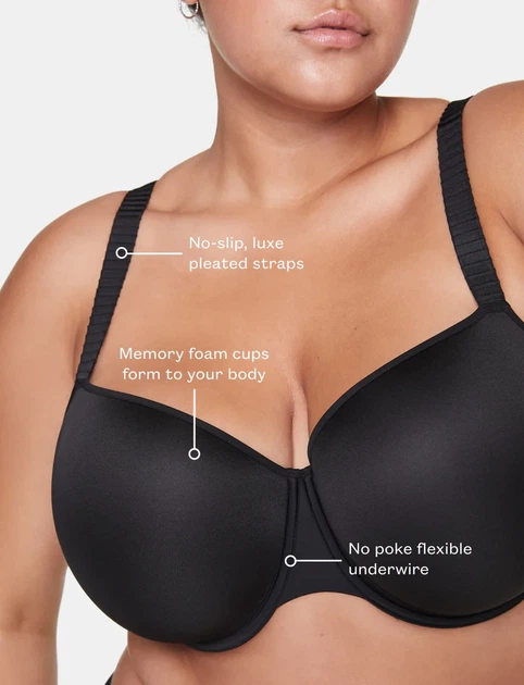 Бюстгальтер THIRDLOVE 24/7 Classic T-shirt Bra - черный - 95D - изображение 9