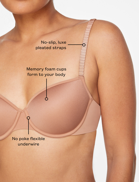 Бюстгальтер THIRDLOVE 24/7 Classic T-shirt Bra - капучино - 70B1/2 - изображение 9