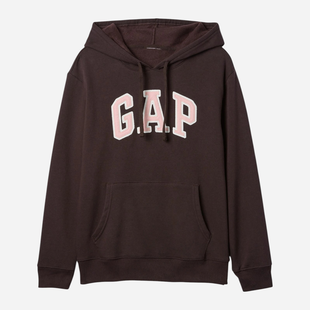 Bluza damska z kapturem ocieplana GAP 463506-35 XXS Brązowa - obraz 3