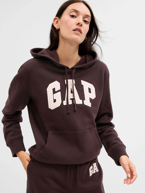 Худі тепле жіноче GAP 463506-35 2XL Коричневе (1200115978174) - зображення 1