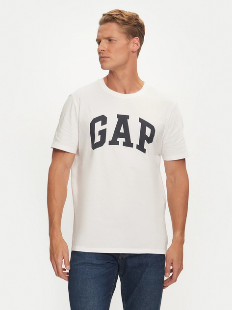 Набір футболок бавовняних довгих чоловічих GAP 885595-01 S 2 шт Синій/Білий (1200133154420) - зображення 2