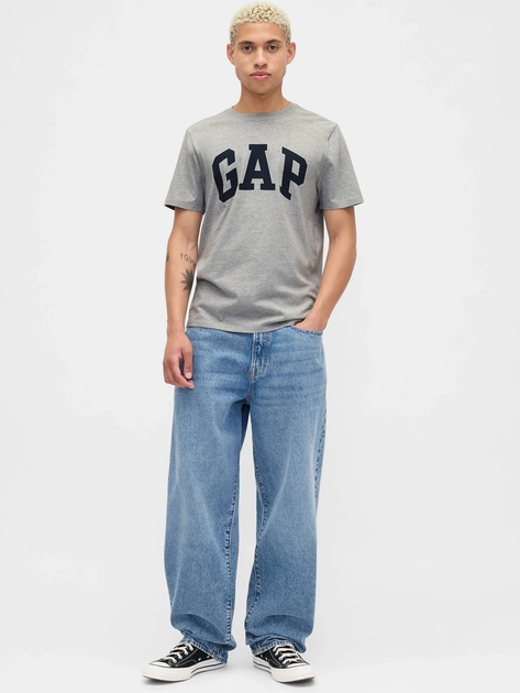 Набір футболок бавовняних довгих чоловічих GAP 885595-03 2XL 2 шт Синій/Сірий (1200146427054) - зображення 4