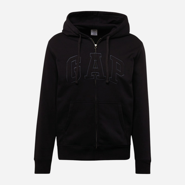 Толстовка на флісі, на блискавці чоловіча GAP 499917-06 2XL Чорна (1200046477685) - зображення 4