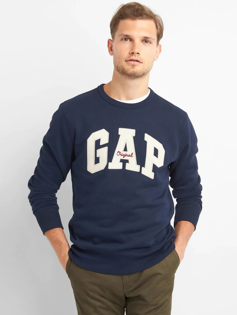 Bluza bez kaptura męska GAP 852079-00 L Granatowa (1200018163394) - obraz 1